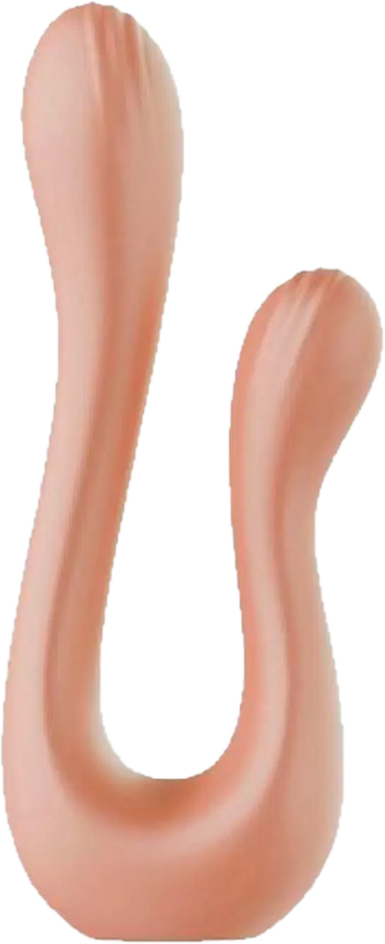 Vibrador Duplo Intt Vibra Collors Double Passion Nude
