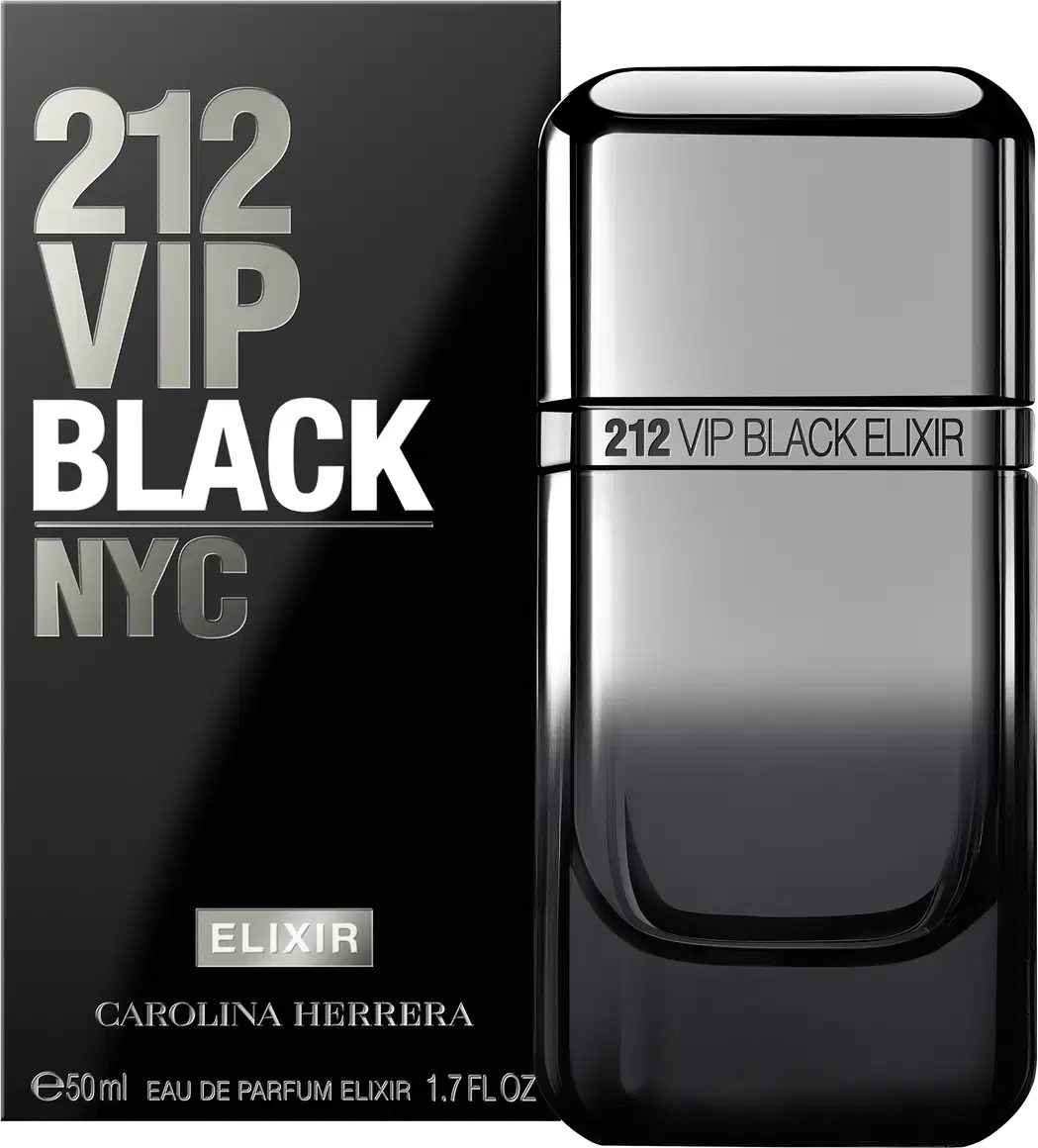 Perfume Masculino 212 VIP Black Elixir Carolina Herrera Eau de Parfum.