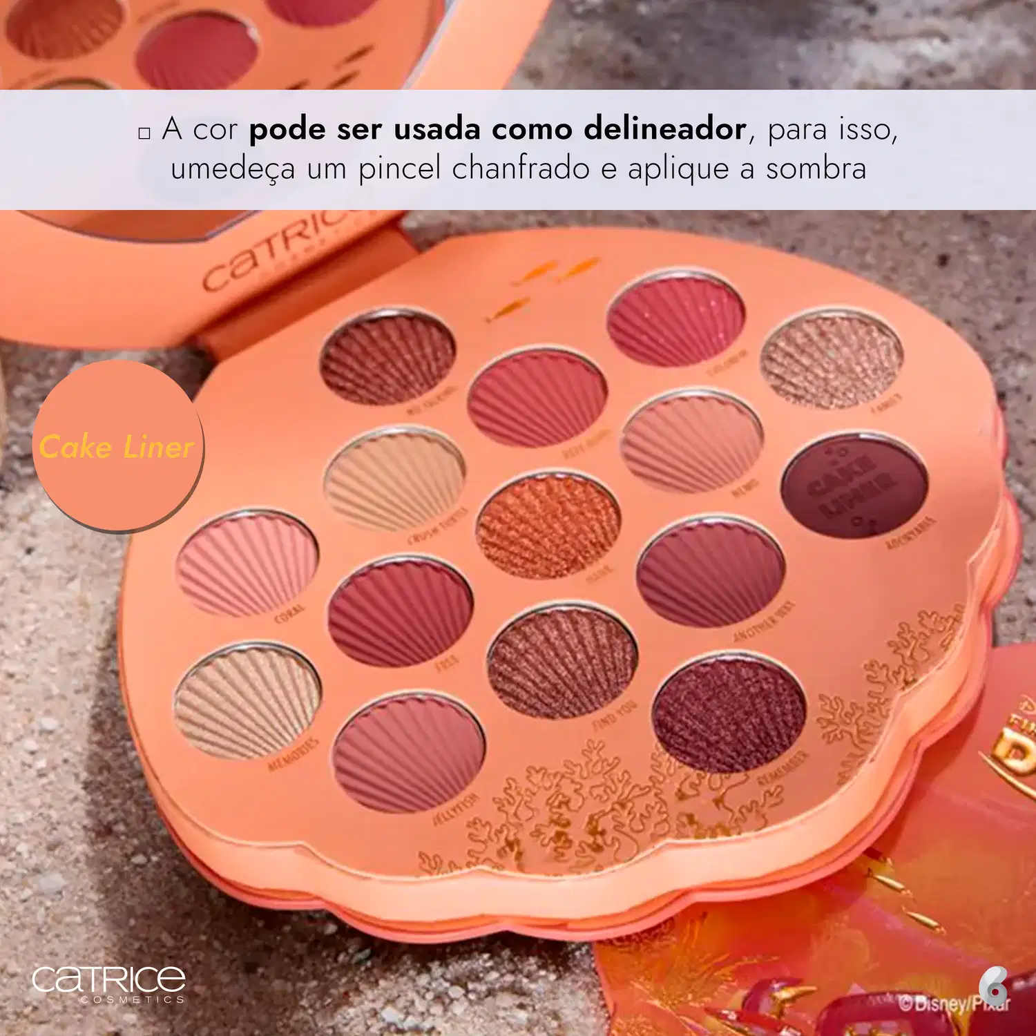 Paleta de Sombras Catrice Disney Pixar Procurando Dory 020 Great Barrier Reef 12,1g.