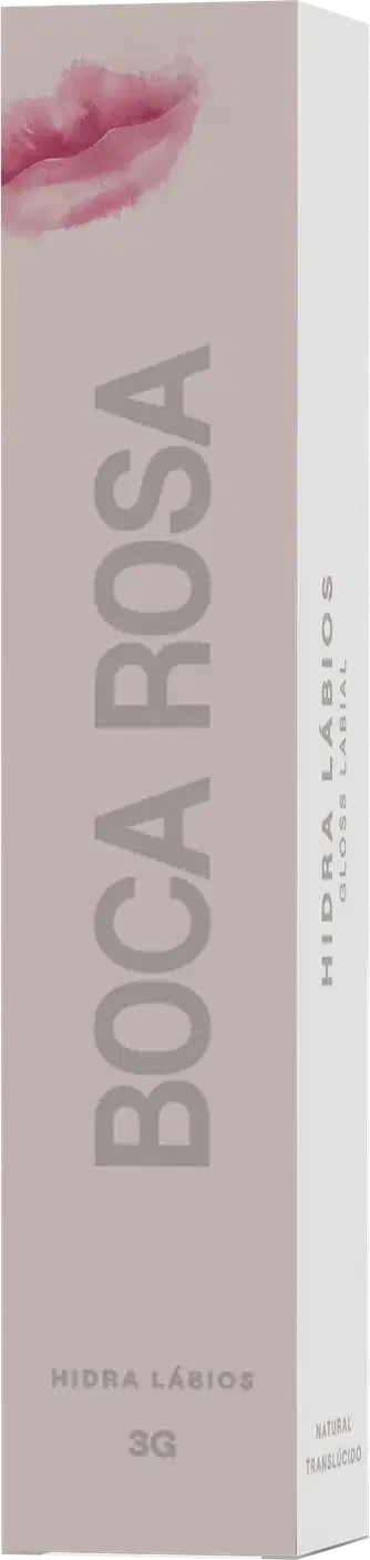 Caixa do Gloss Labial Boca Rosa Hidra Lábios 3g