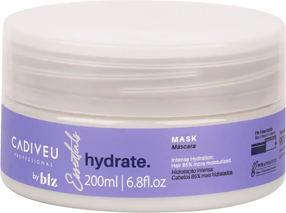 Máscara Capilar Hydrate by BLZ, da marca Cadiveu Professional.