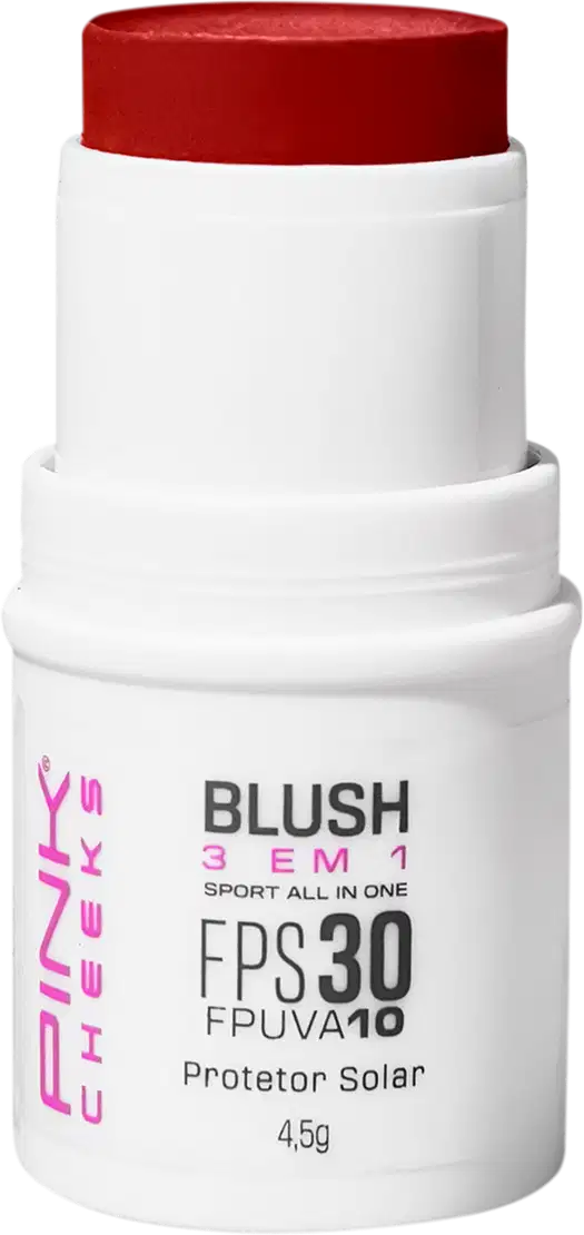 Blush Multifuncional Pink Cheeks Sport All in One FPS30 FPUVA10 Red Cherry, 4,5g.