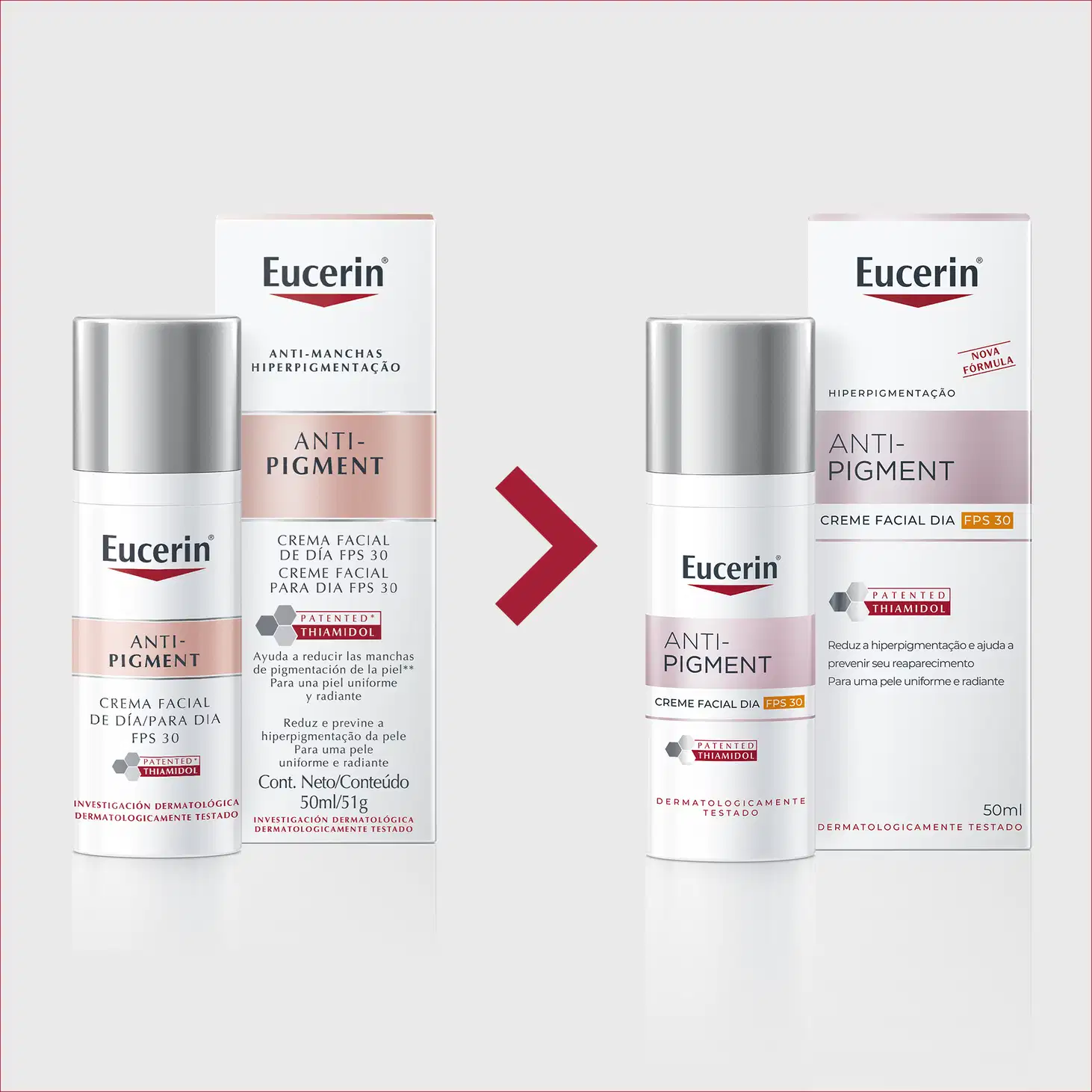 Creme Facial Eucerin Anti-Pigment Clareador Dia FPS 30, 50ml.