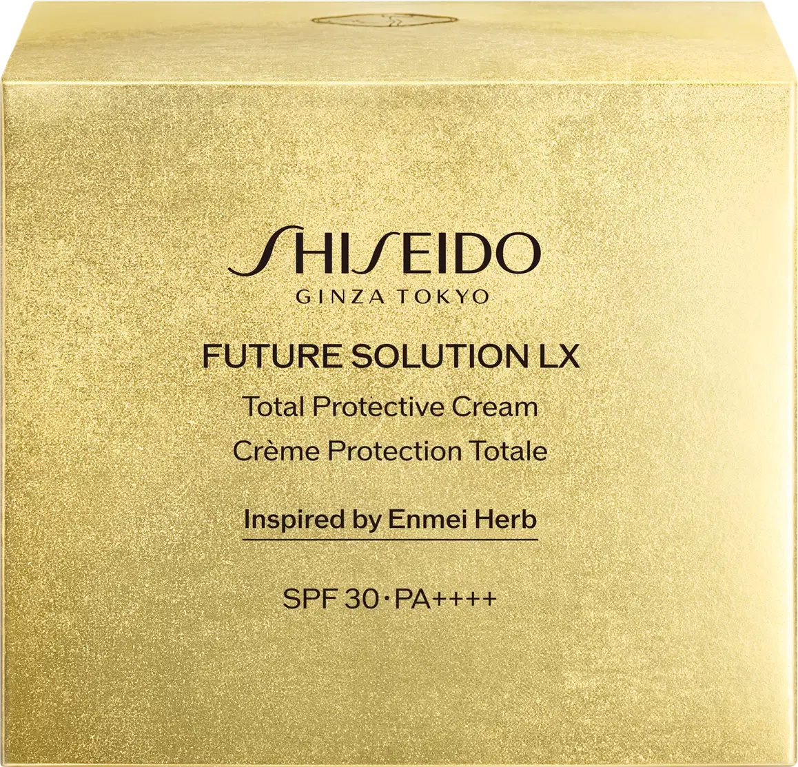 Caixa do Creme Shiseido Future Solution LX Total Protective Cream FPS 30