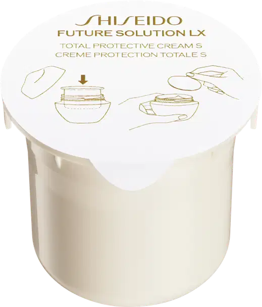 Refil do produto Shiseido Future Solution LX Total Protective Cream FPS 30