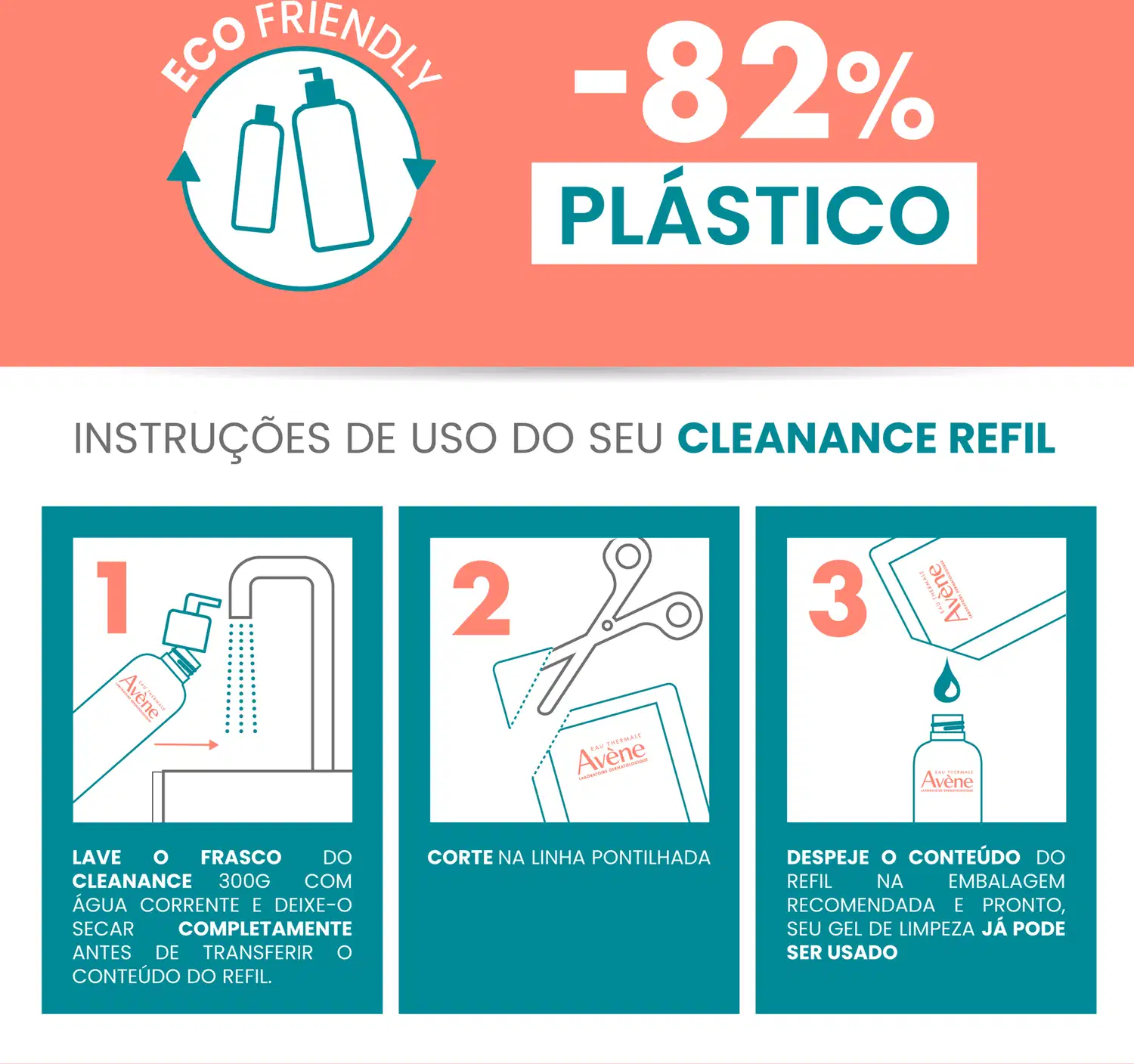 Instruções de uso do Cleanance Refil