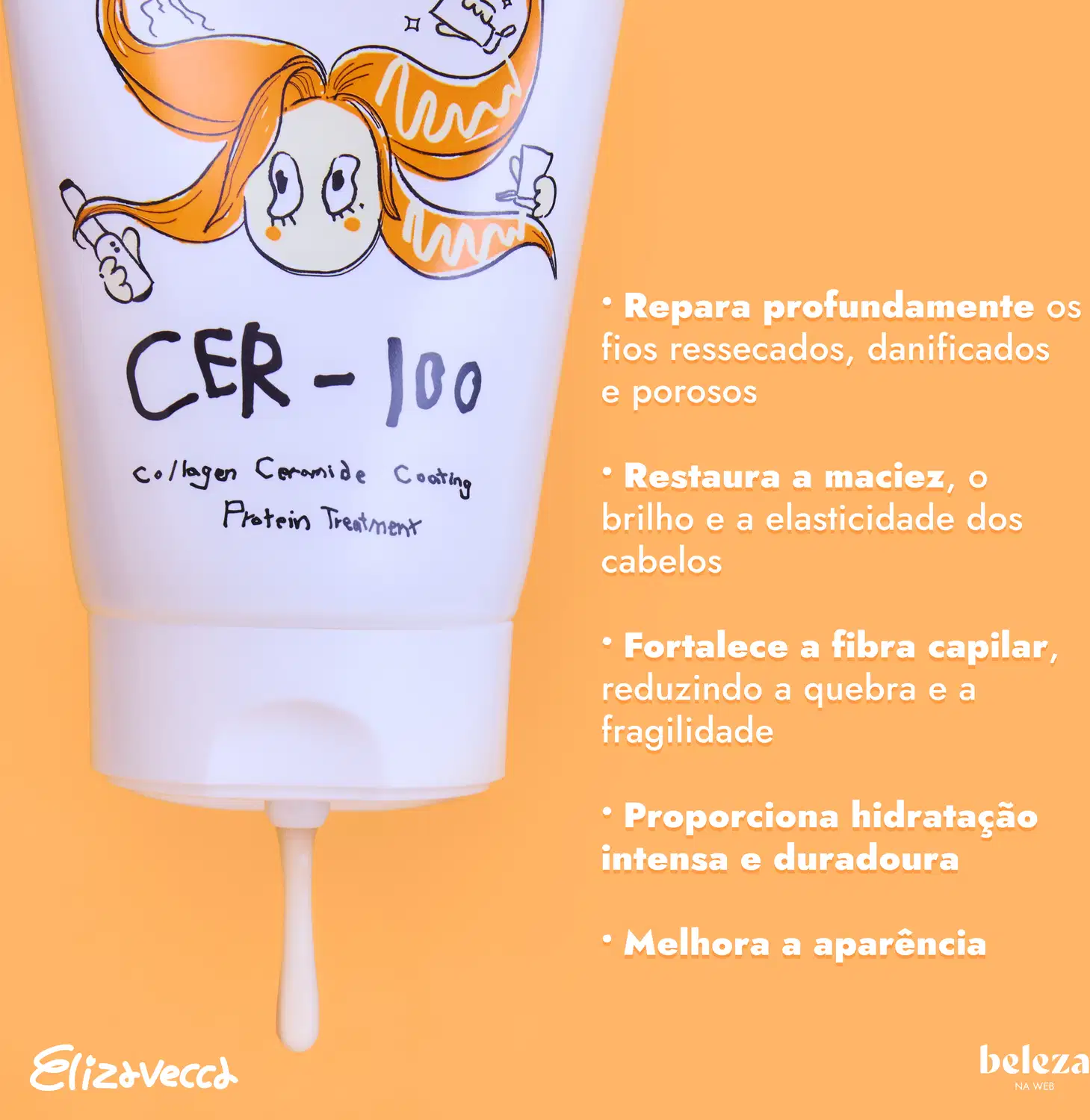 Repara profundamente os fios ressecados, danificados e porosos. Restaura a maciez, o brilho e a elasticidade dos cabelos. Fortalece a fibra capilar, reduzindo a quebra e a fragilidade. Proporciona hidratação intensa e duradoura. Melhora a aparência.