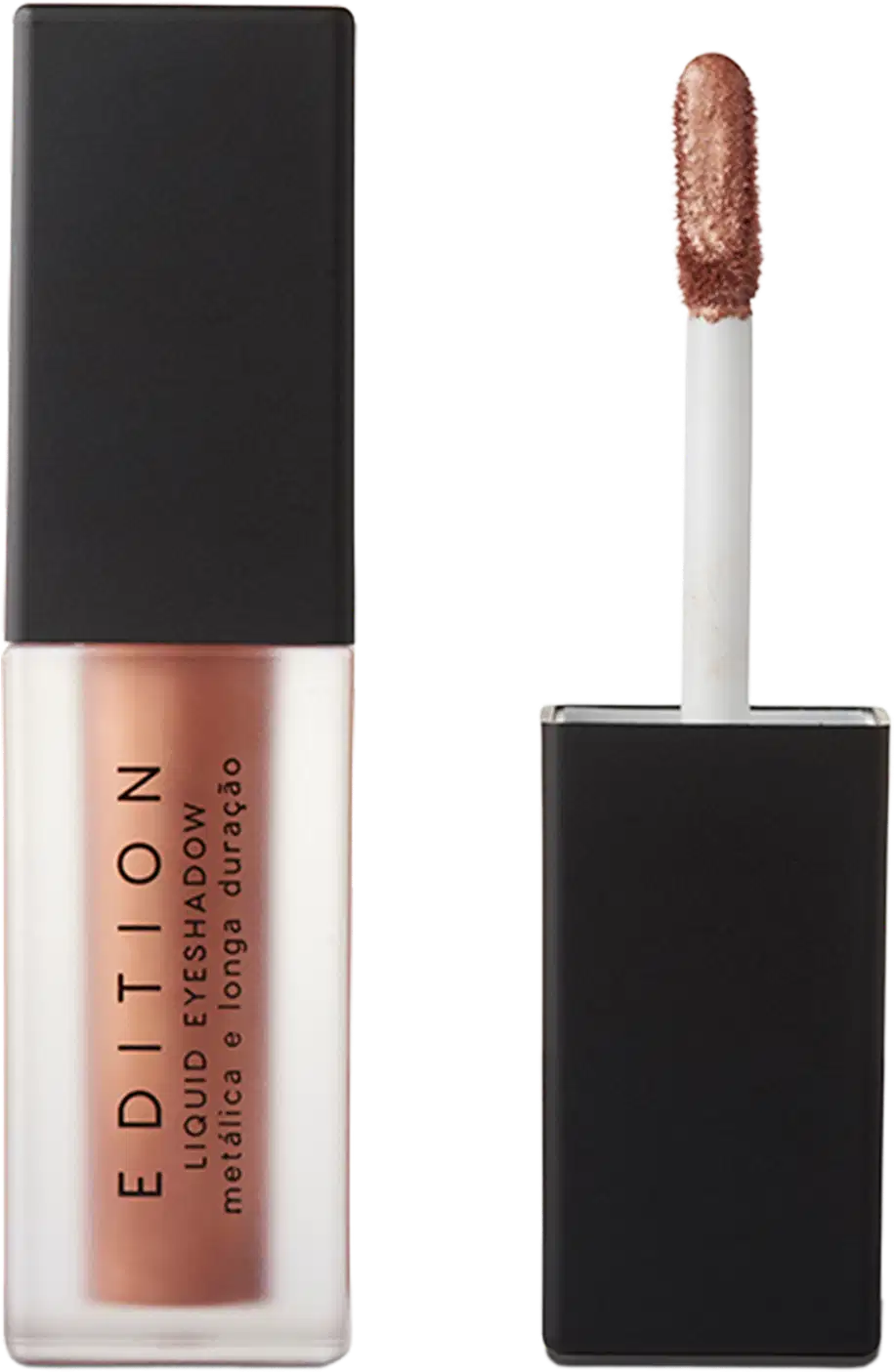 Sombra Líquida Edition Liquid Eyeshadow, da marca Océane. Cor marrom avermelhado claro.