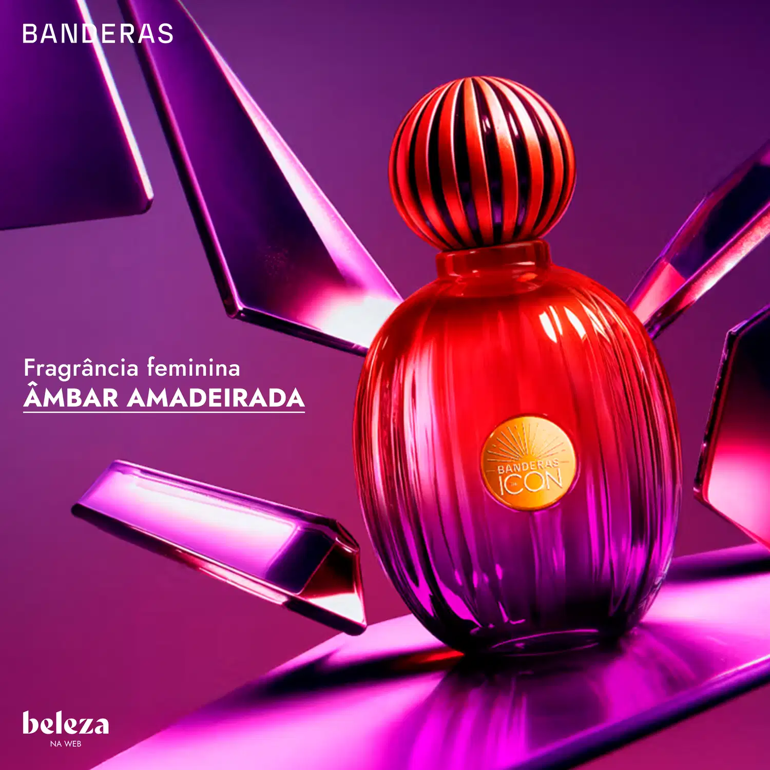 Fragrância feminina AMBAR AMADEIRADA