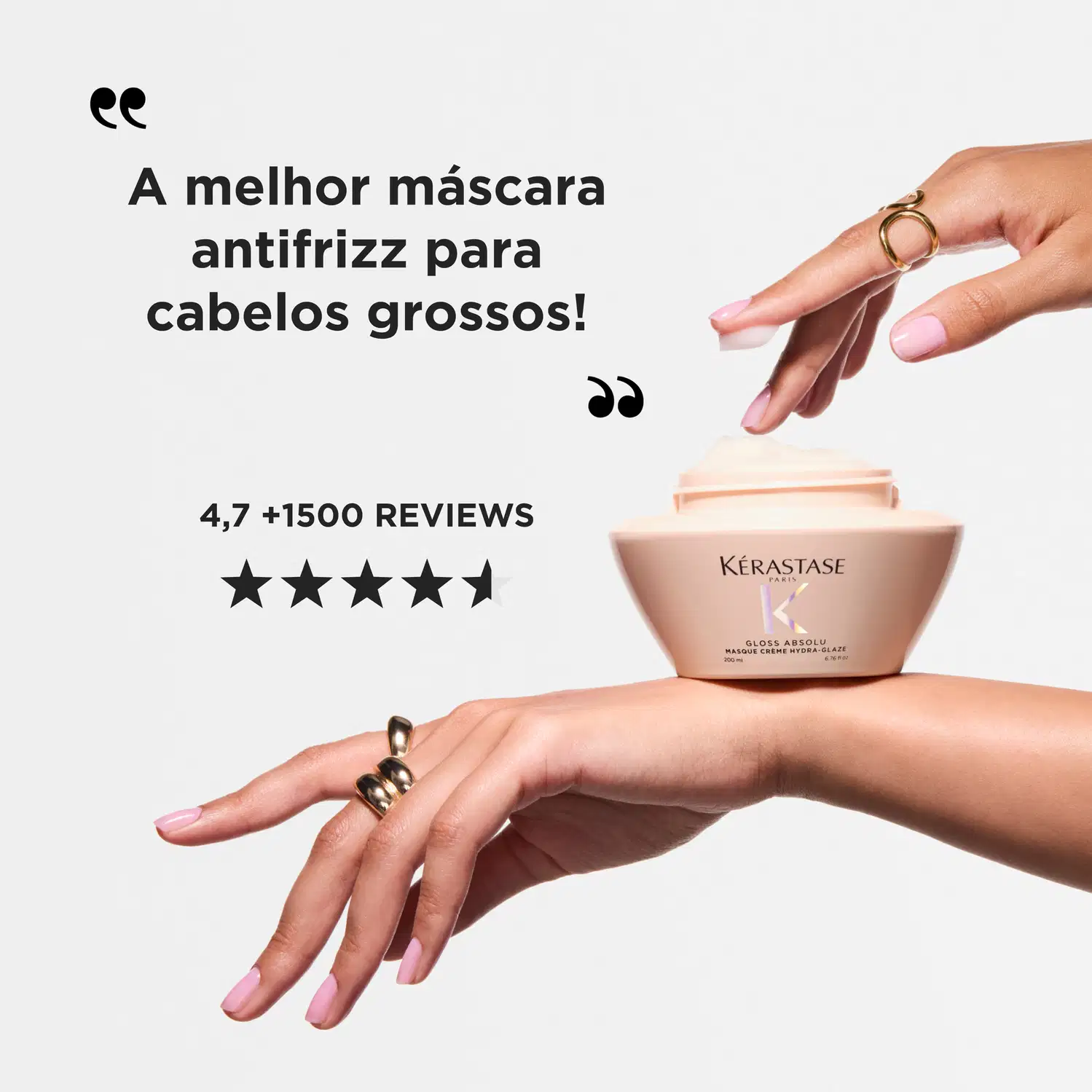 Máscara Capilar Kérastase Gloss Absolu Hydra-Glaze, 200ml.