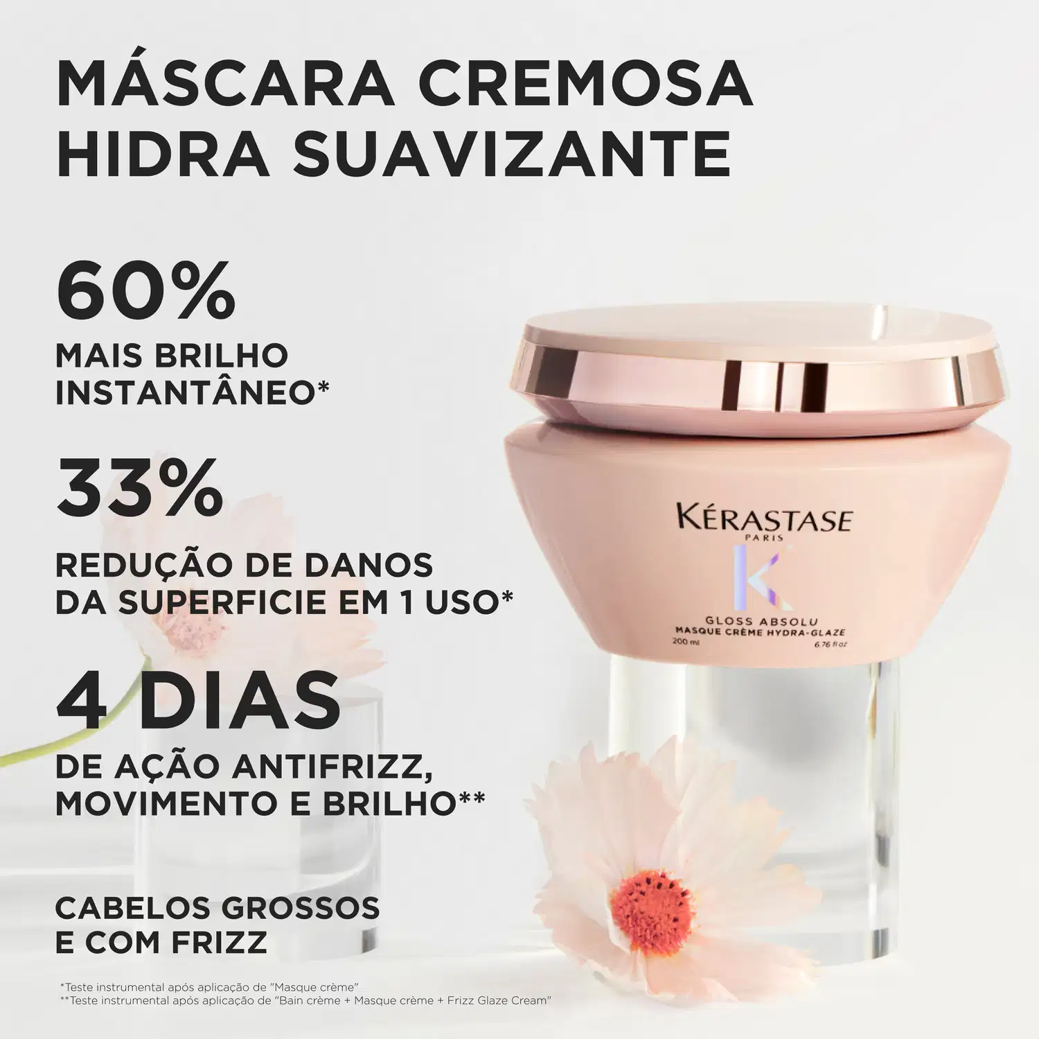 Máscara Capilar Kérastase Gloss Absolu Hydra-Glaze, 200ml.