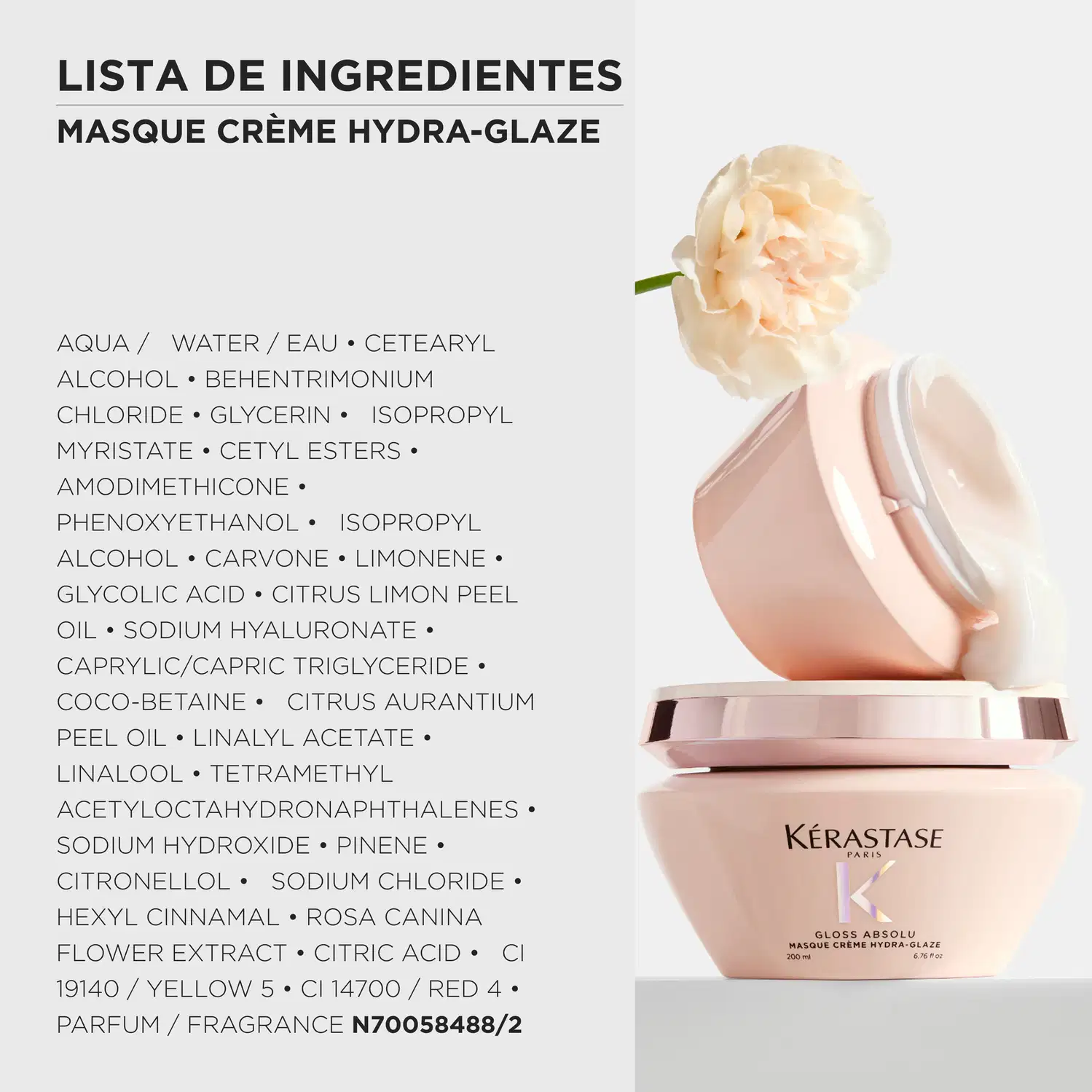 Máscara Capilar Kérastase Gloss Absolu Hydra-Glaze, 200ml.