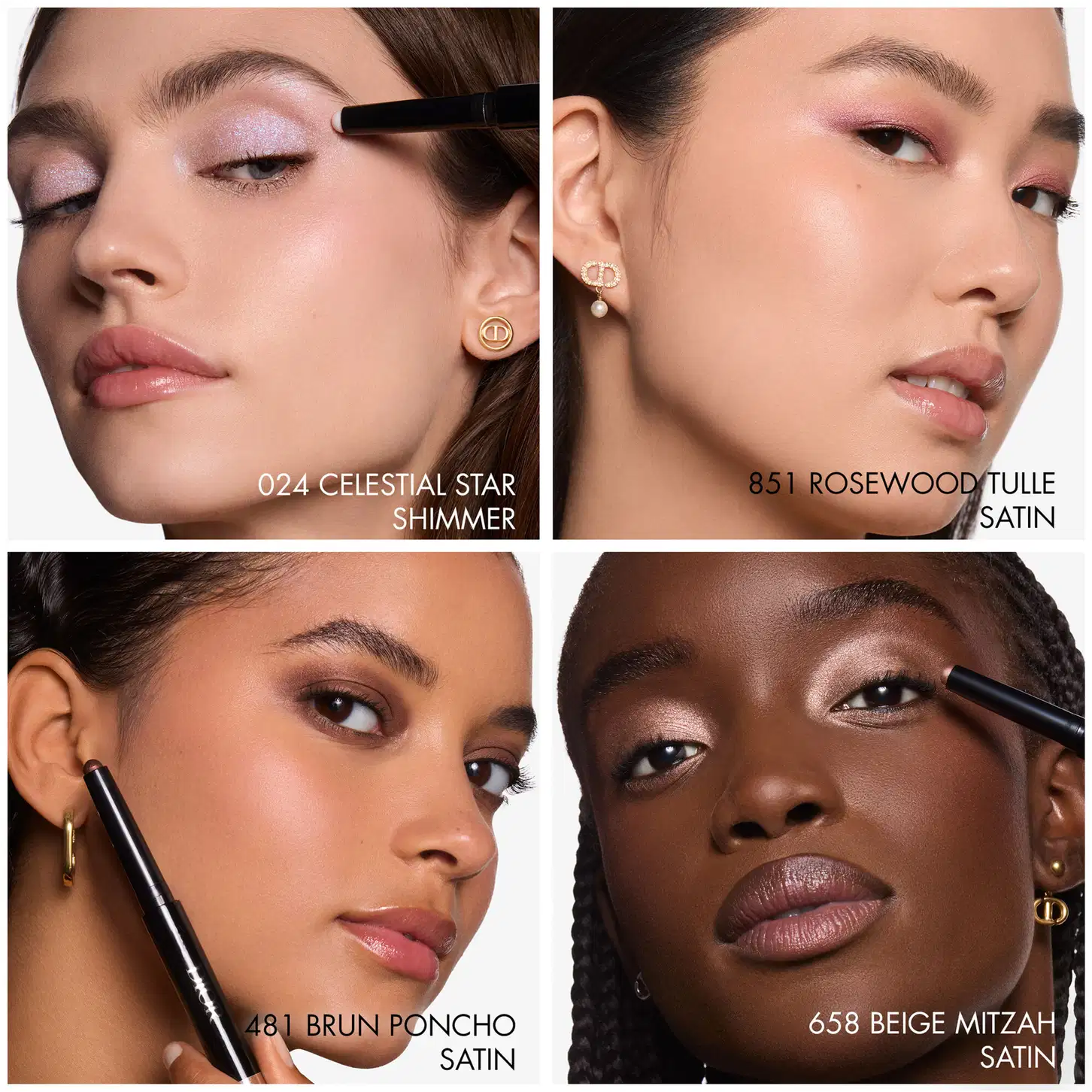 Aplicação da sombra em variados tons de pele