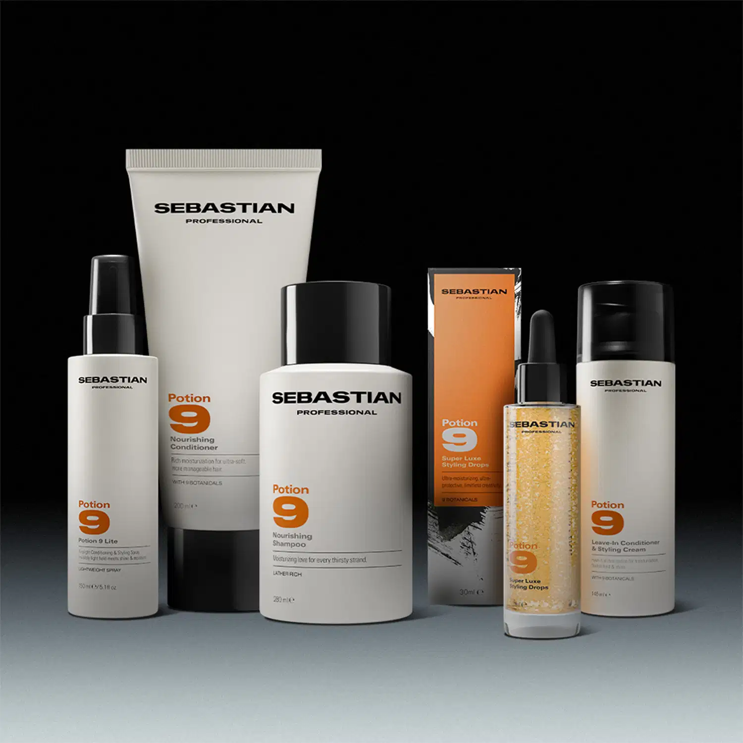 Linha completa de Potion 9