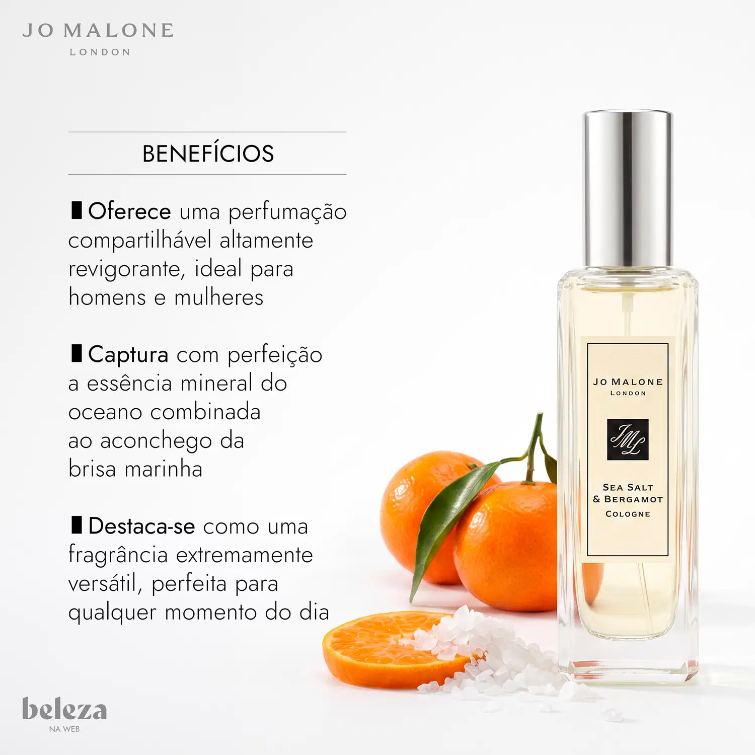 Colônia Sea Salt & Bergamot Jo Malone London | Beleza na Web