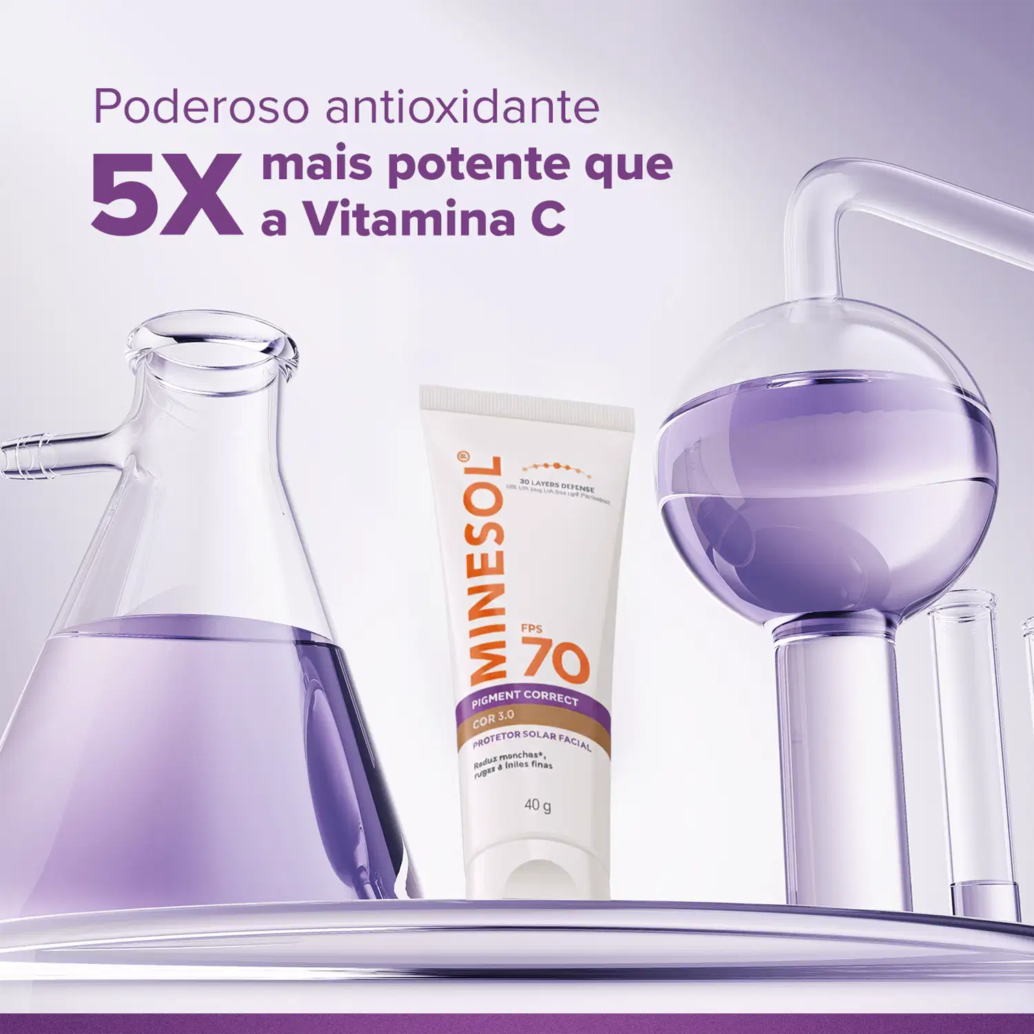 Poderoso antioxidante 5X mais potente que a Vitamina C