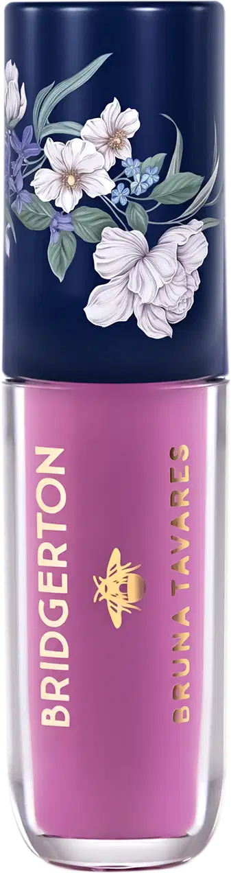 Blush líquido multifuncional de Bruna Tavares BT x Bridgerton com acabamento natural, indicado para aplicação multifuncional no rosto e nos olhos.