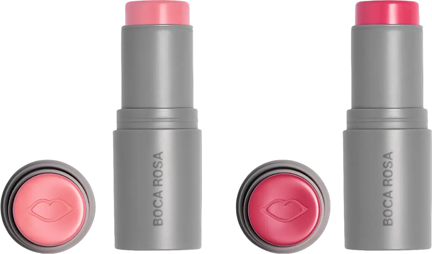 Kit Boca Rosa Stick Cor Gyn + Jampa, 2 sticks de maquiagem multifuncional.