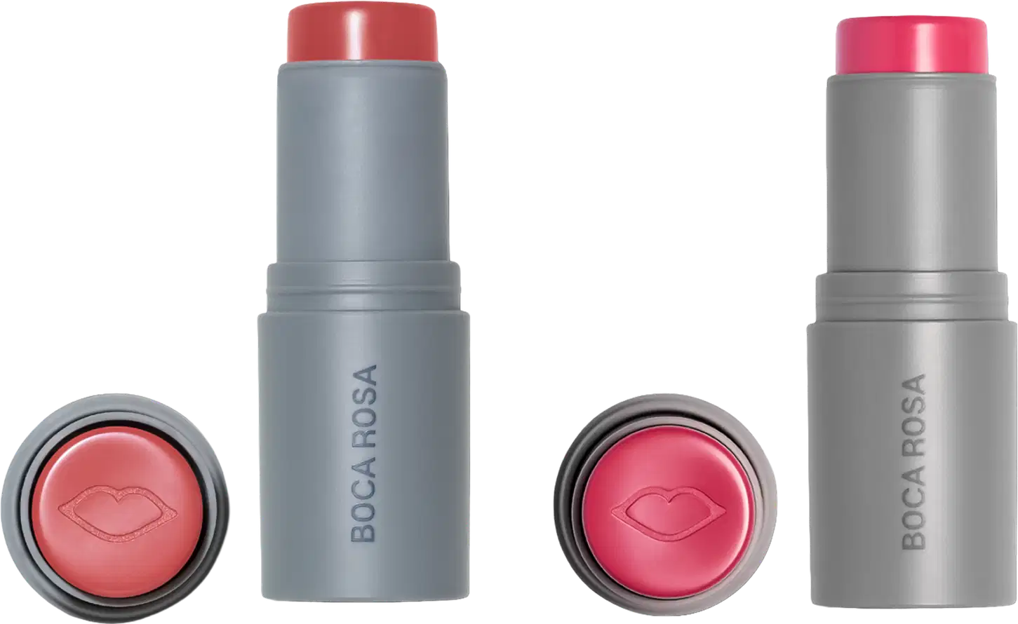 Kit Boca Rosa Stick Cor Rildy + Jampa, 2 sticks de maquiagem multifuncional.