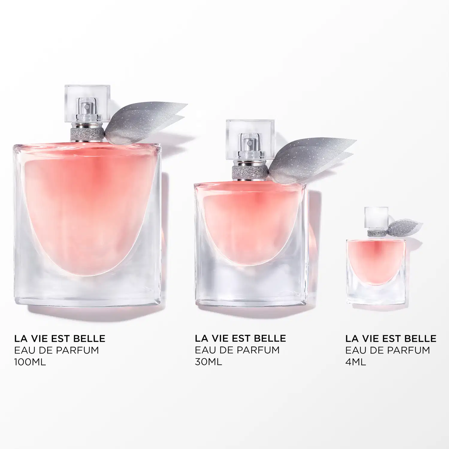 Conjunto La vie Est Belle Lancôme Feminino, Eau de Parfum 100ml + Eau de Parfum 30ml + Eau de Parfum 4ml.