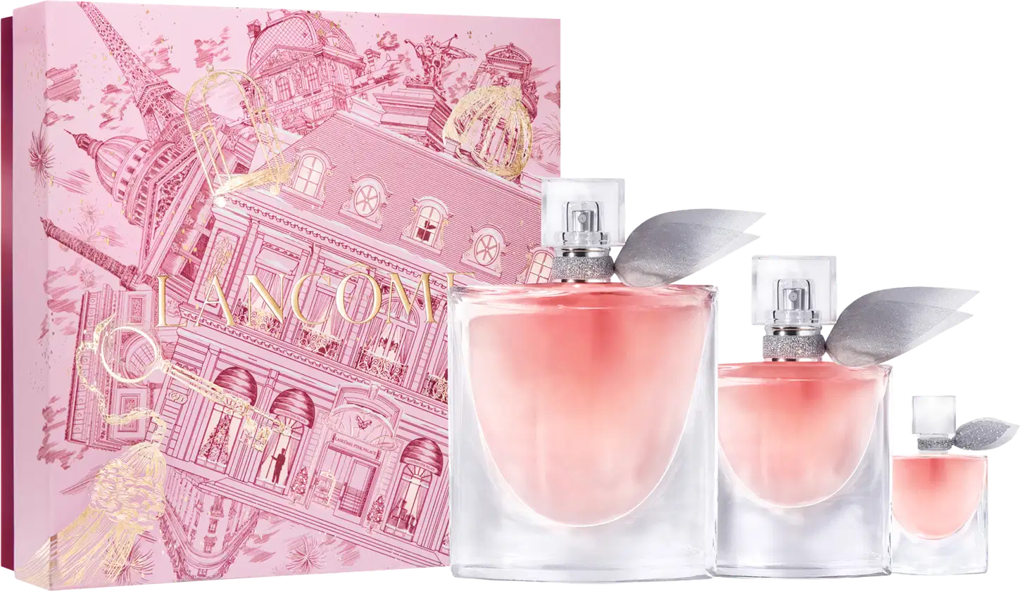 Conjunto La vie Est Belle Lancôme Feminino, Eau de Parfum 100ml + Eau de Parfum 30ml + Eau de Parfum 4ml.