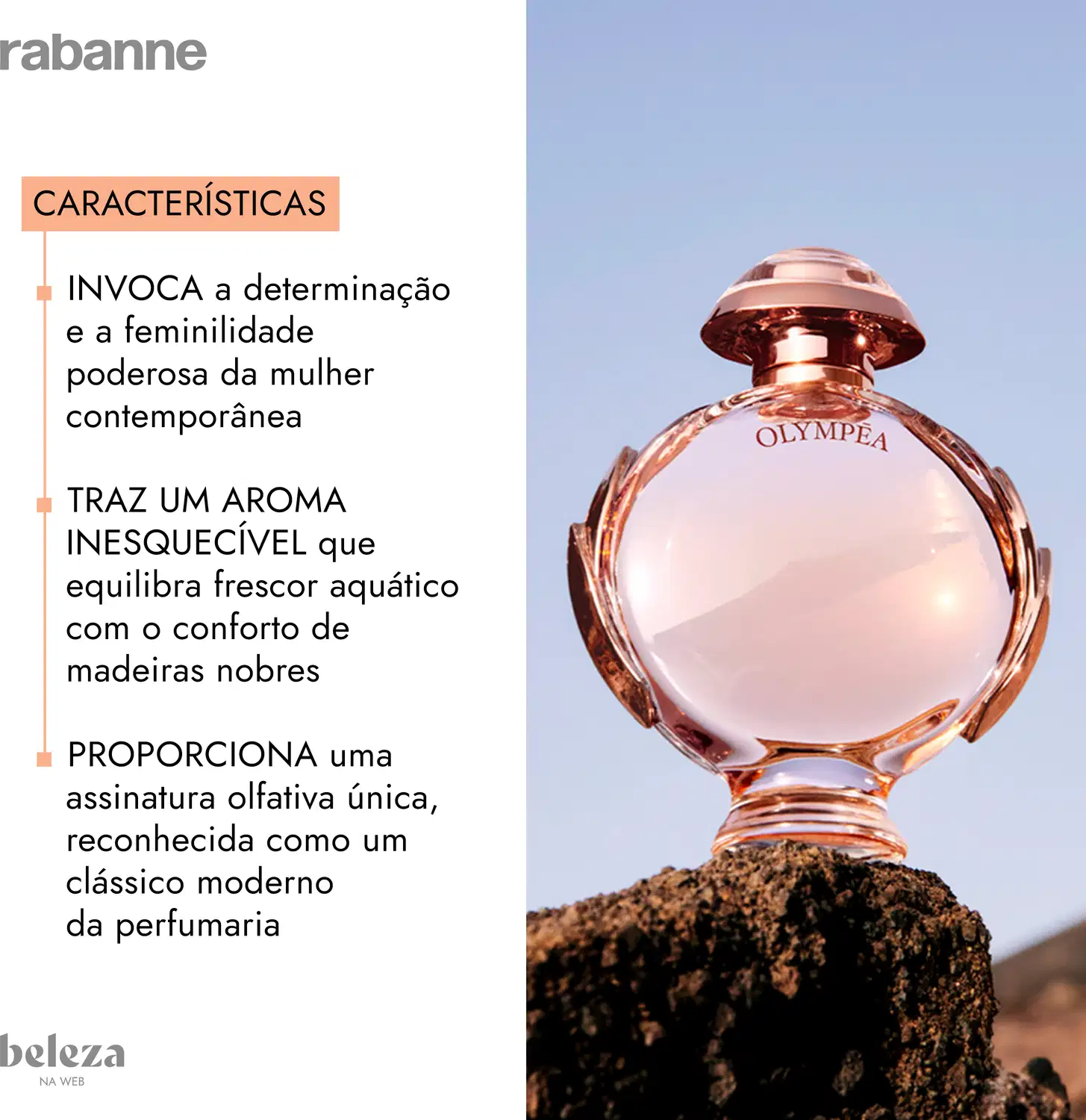 INVOCA a determinação e a feminilidade poderosa da mulher contemporânea. AROMA INESQUECÍVEL que equilibra frescor aquático com o conforto de madeiras nobres. PROPORCIONA uma assinatura olfativa única, reconhecida como um clássico moderno da perfumaria.