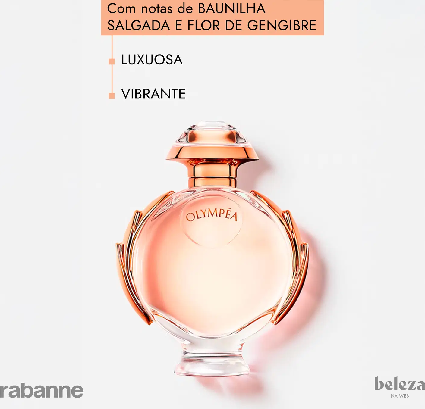 Com notas de BAUNILHA SALGADA E FLOR DE GENGIBRE. LUXUOSA e VIBRANTE.