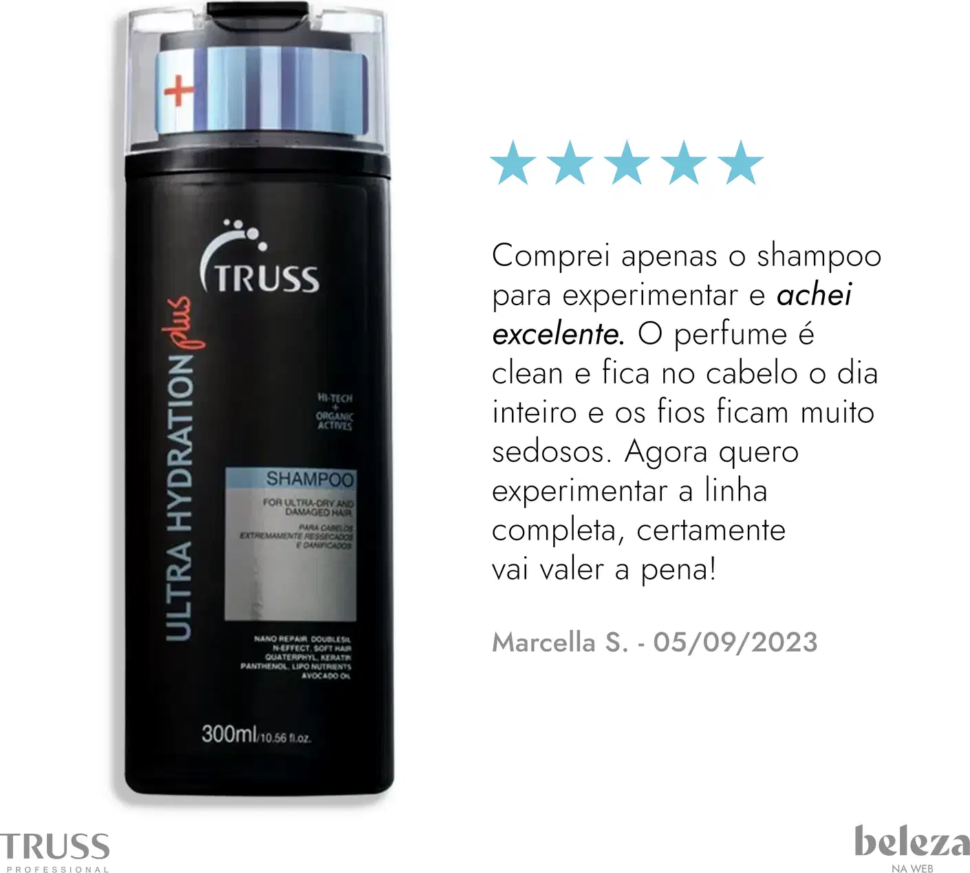 Comprei apenas o shampoo para experimentar e achei excelente. O perfume é clean e fica no cabelo o dia inteiro e os fios ficam muito sedosos. Agora quero experimentar a linha completa, certamente vai valer a pena!