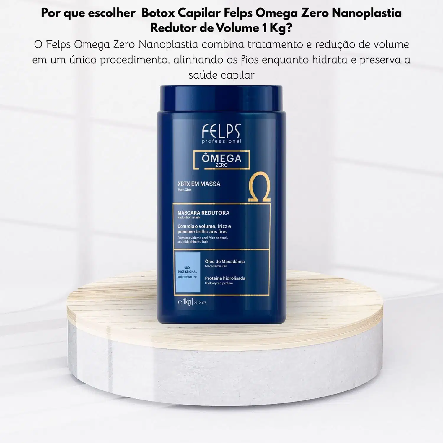 Redutor de Volume Felps XBTX Organic Omega Zero | Beleza na Web