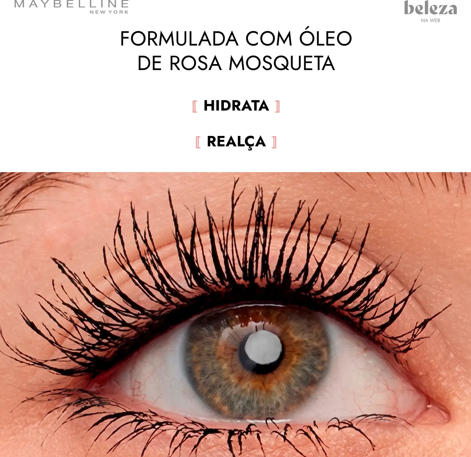 FORMULADA COM ÓLEO DE ROSA MOSQUETA. HIDRATA. REALÇA.