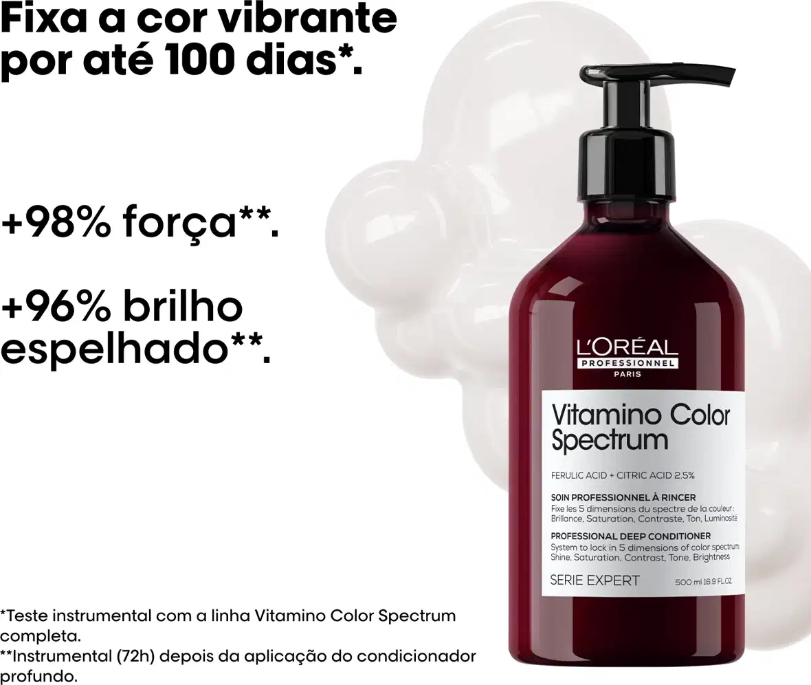 Kit L'Oréal Professionnel Vitamino Color Spectrum Trio Home Care, 3 produtos.