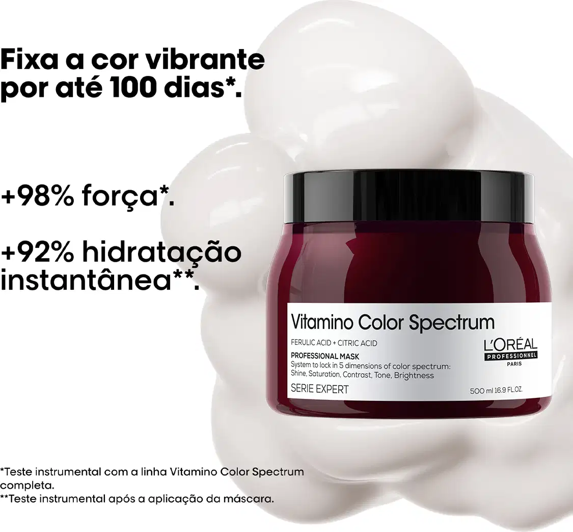Kit L'Oréal Professionnel Vitamino Color Spectrum Trio Home Care, 3 produtos.