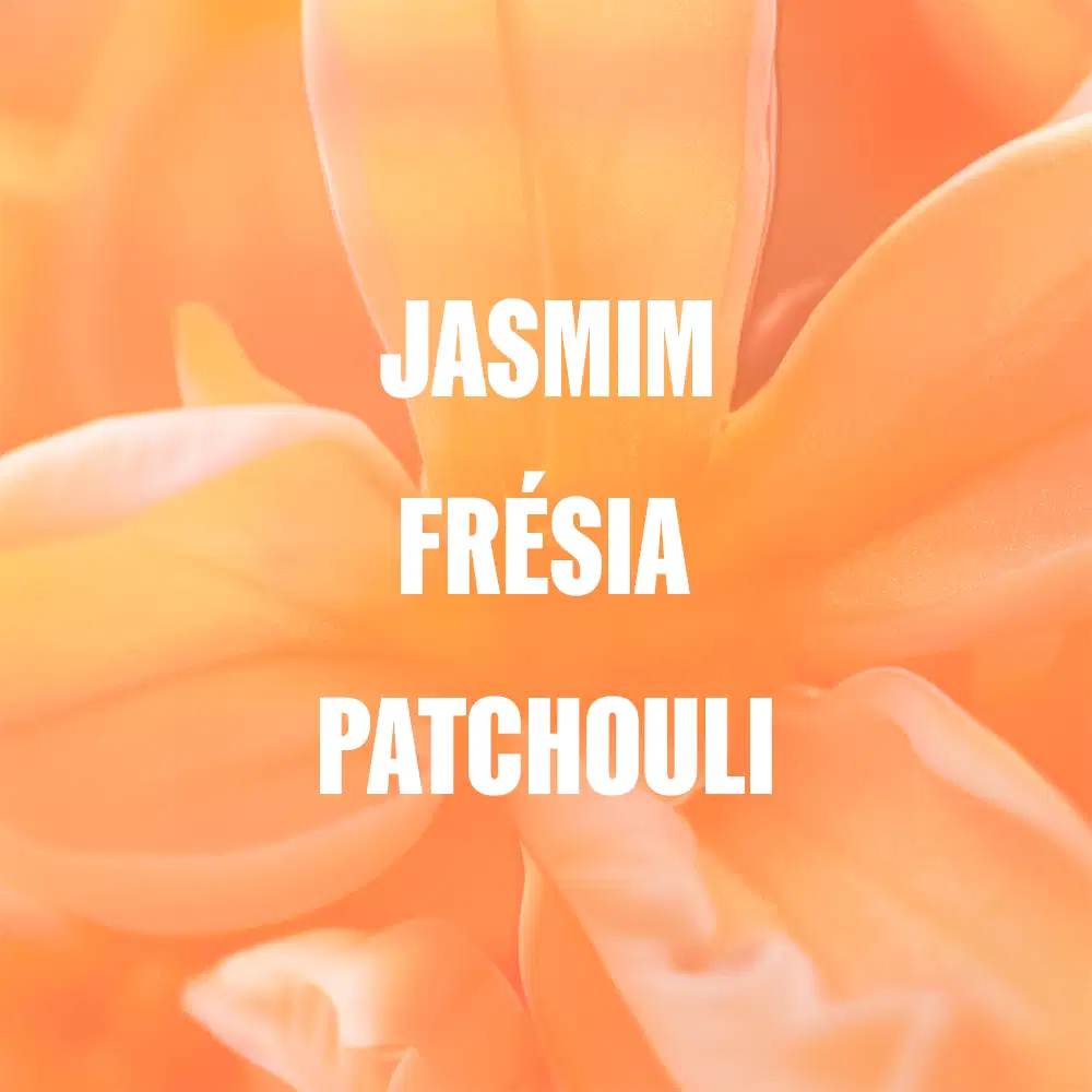 A IMAGEM DESTACA AS NOTAS OLFATIVAS DA FRAGRÂNCIA DA LINHA NUTRI-ENRICH: JASMIM FRESIA PATCHOULI