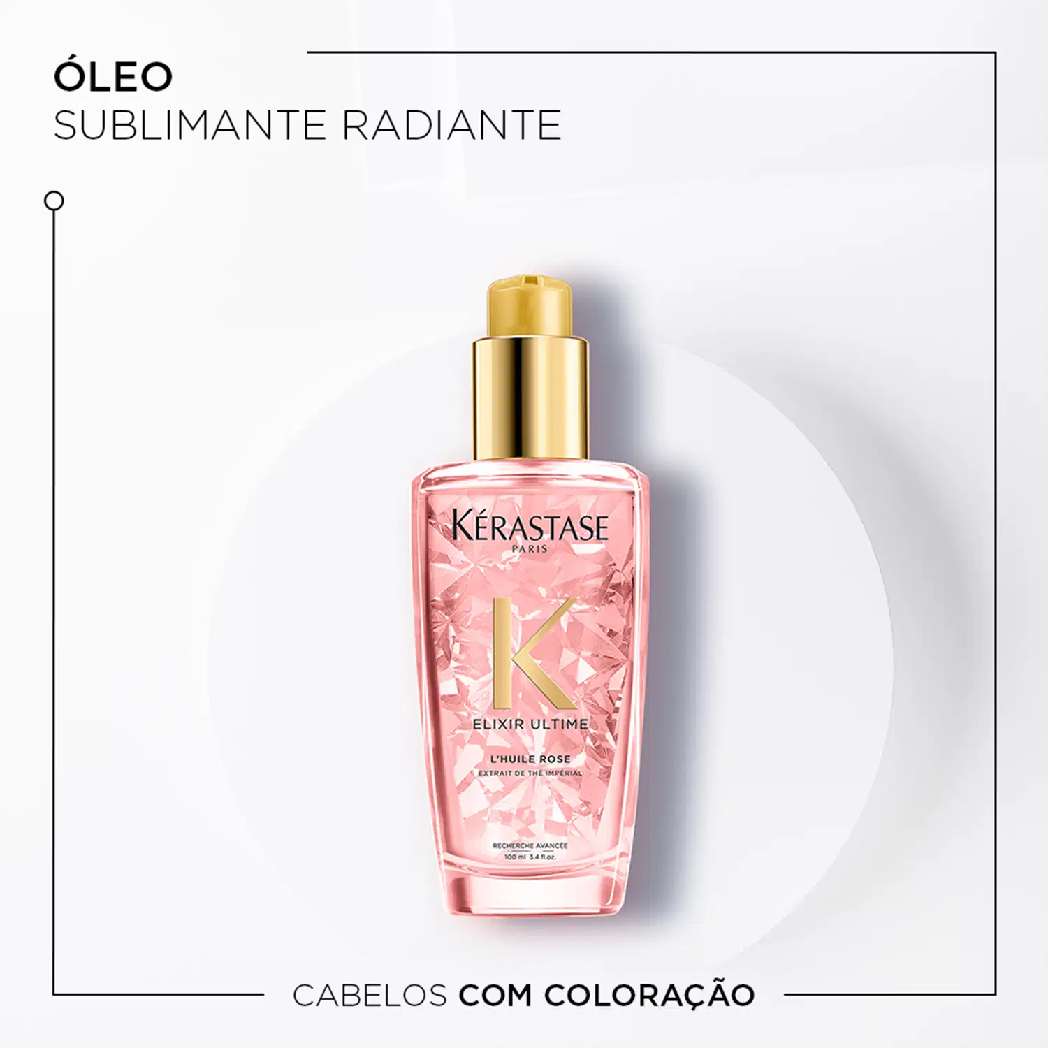 ÓLEO SUBLIMANTE RADIANTE
ELIXIR ULTIME
L'HUILE ROSE
CABELOS COM COLORAÇÃO
