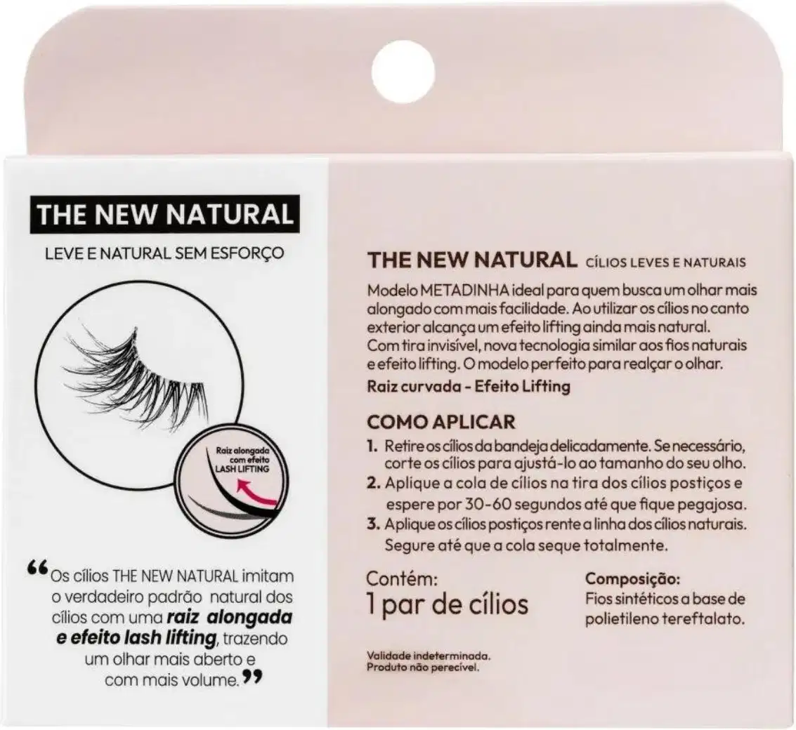 A imagem mostra o verso da embalagem com informações mais detalhadas do produto.