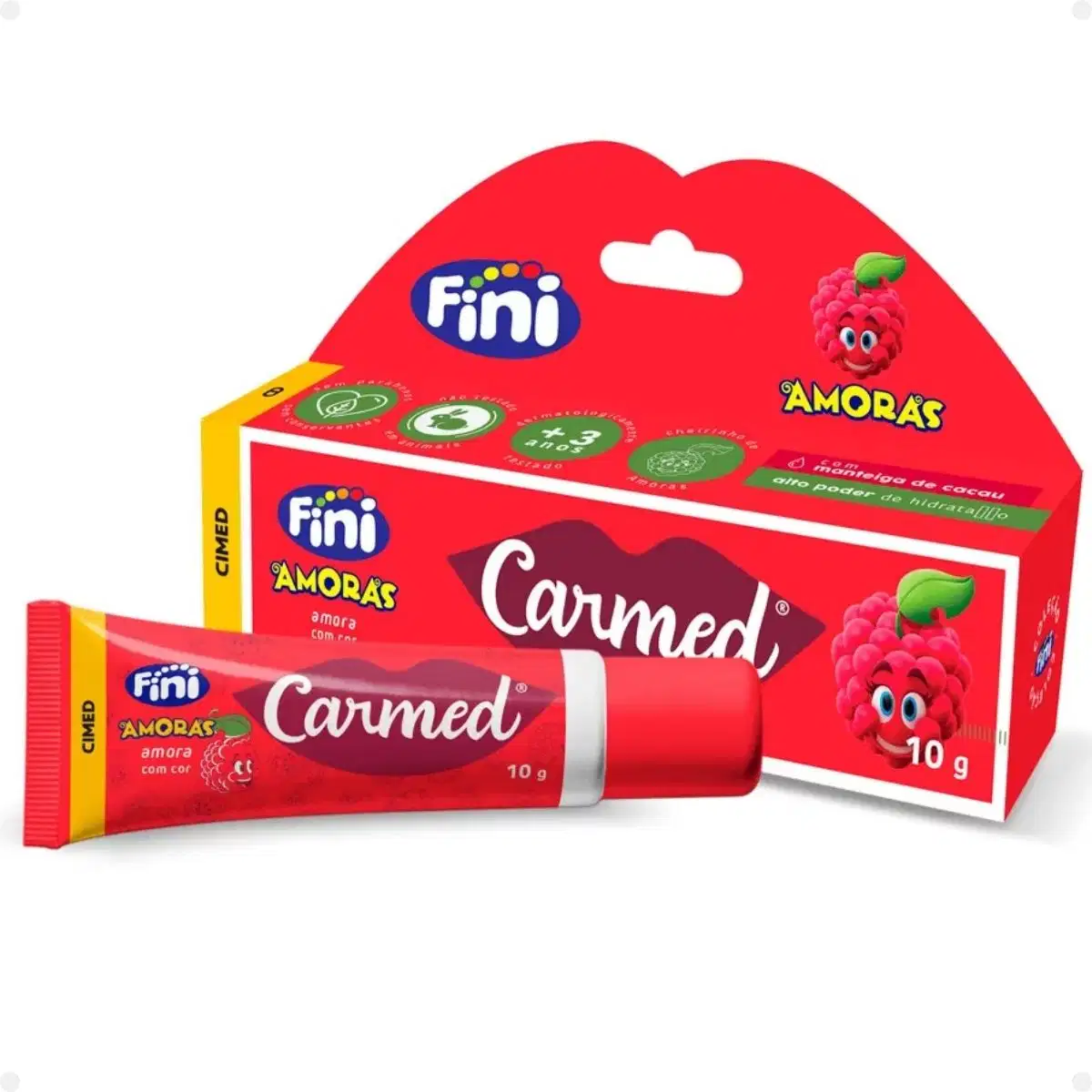 Caixa do Hidratante Labial Carmed Amora Clara 10g