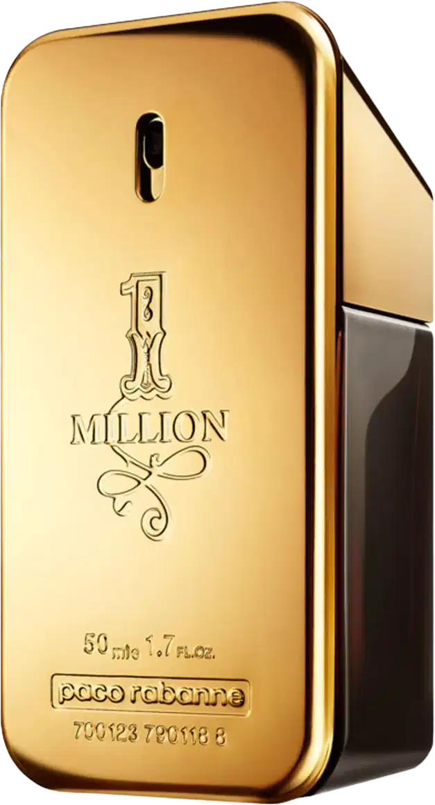 A imagem mostra o Perfume importado masculino 1 Million de Rabanne.