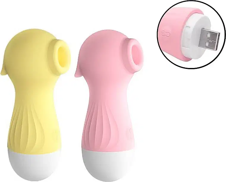 Sugador de Clitóris Sexy Import Pocotó Amarelo, 1 produto.