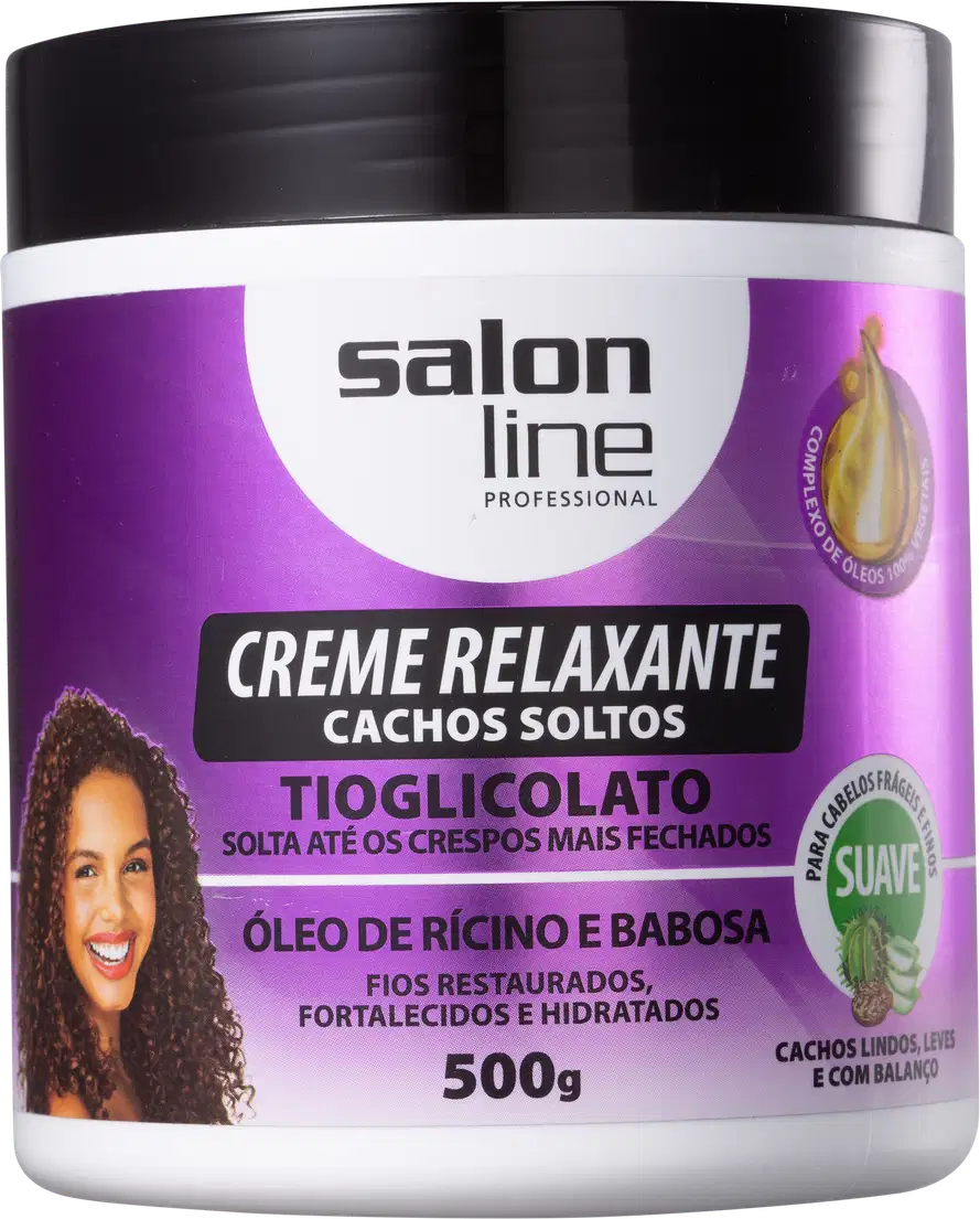 Creme Relaxante Tioglicolato Óleo de Rícino e Babosa Suave, da marca Salon Line.