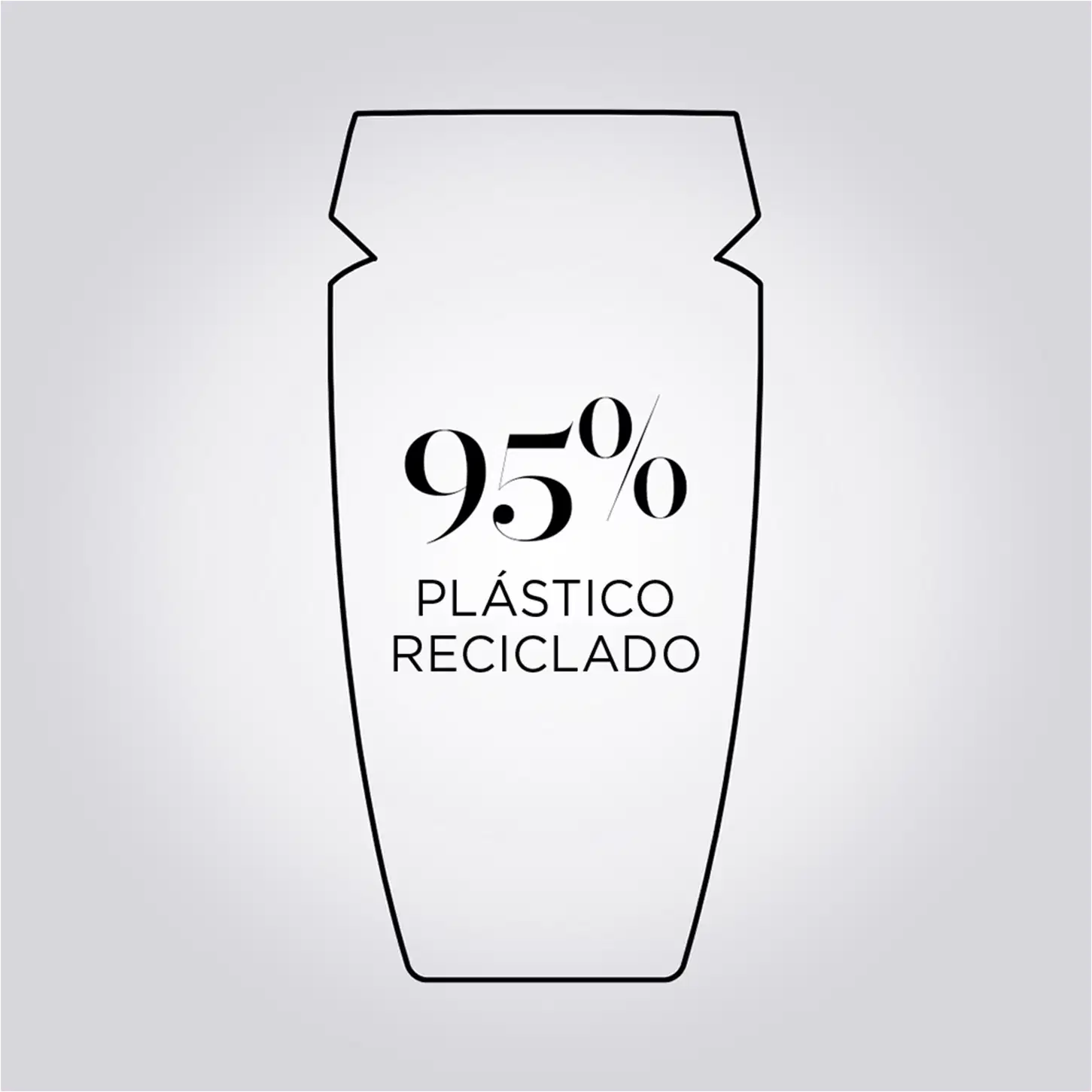 95% PLÁSTICO RECICLADO