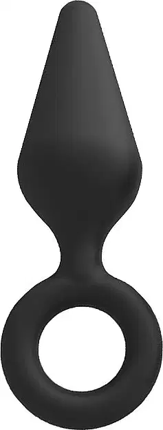 Plug Anal Sexy Import Silicone com Alça Preto, 1 produto.