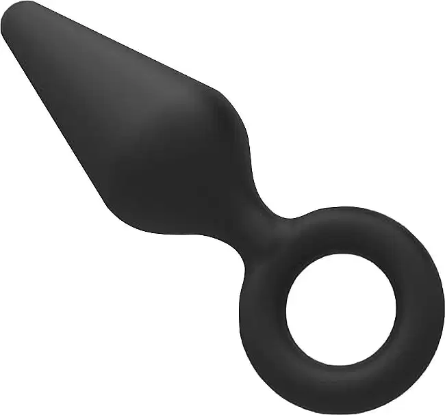 Plug Anal Sexy Import Silicone com Alça Preto, 1 produto.