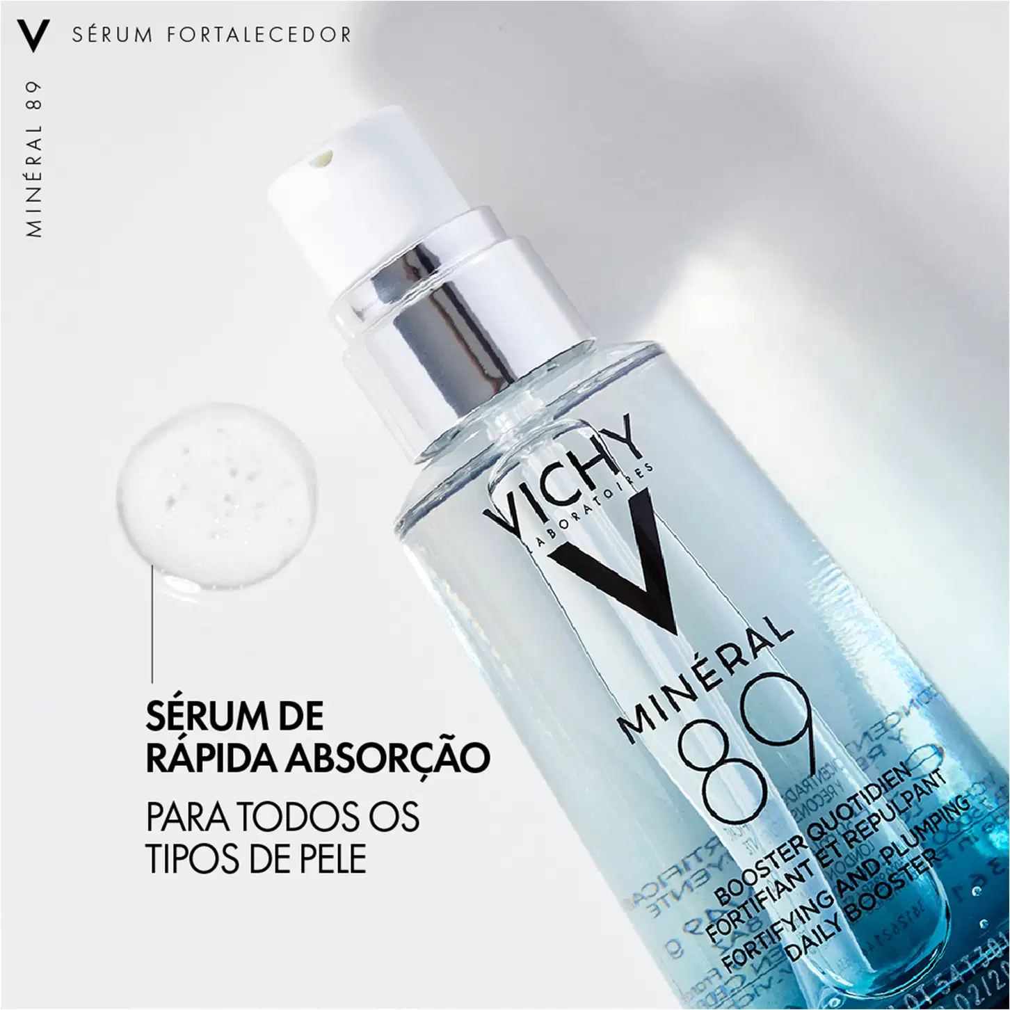A imagem mostra o Hidratante Facial Vichy Minéral 89.