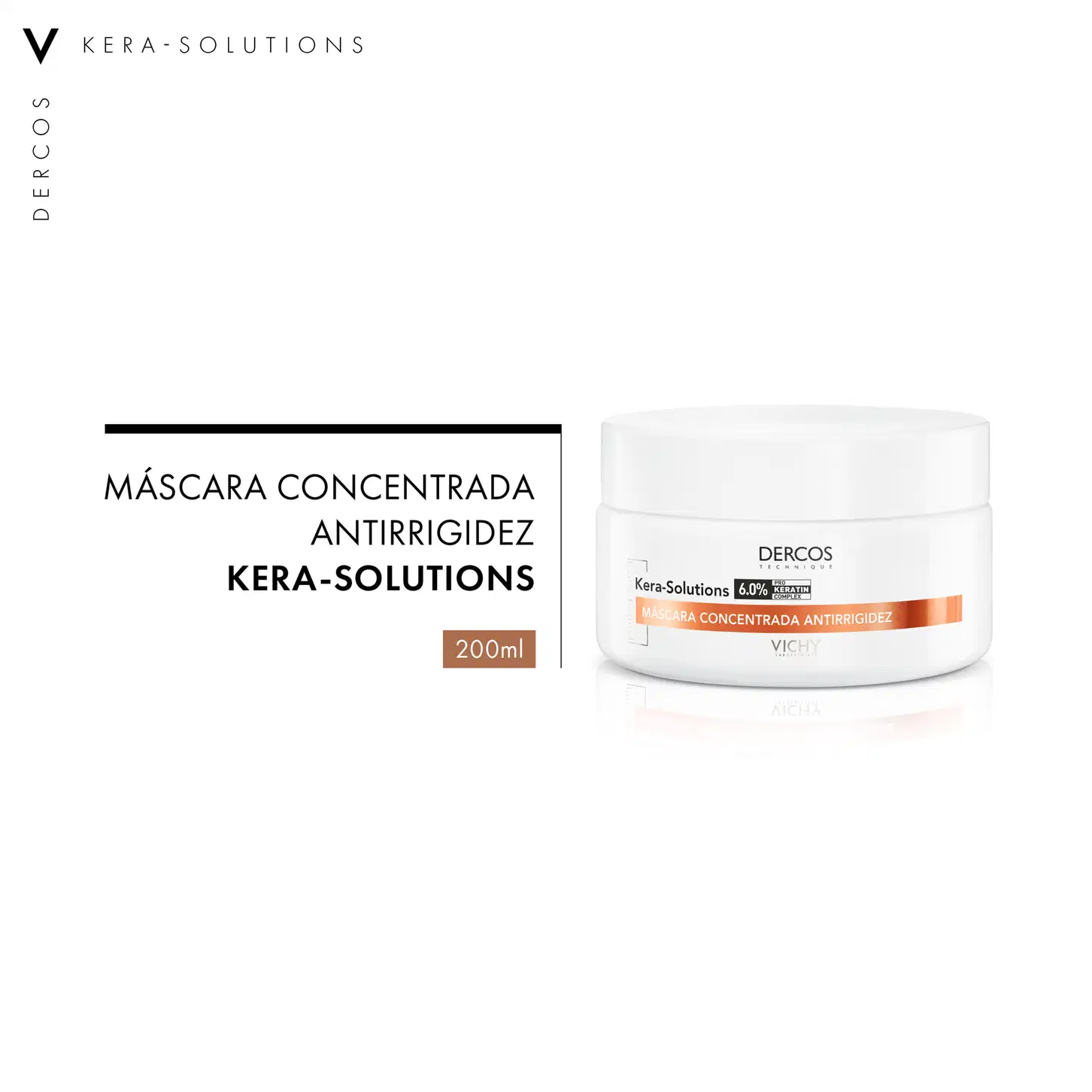 Máscara concentrada antirrigidez Kera-Solutions, 200ml.