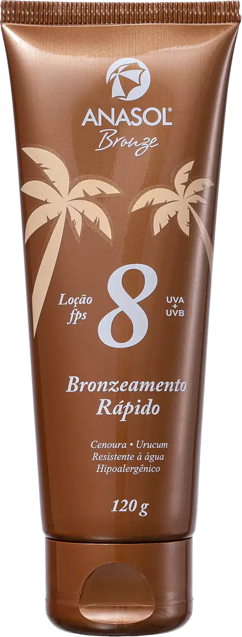 Loção Bronzeadora Anasol Bronze FPS8 120g.
