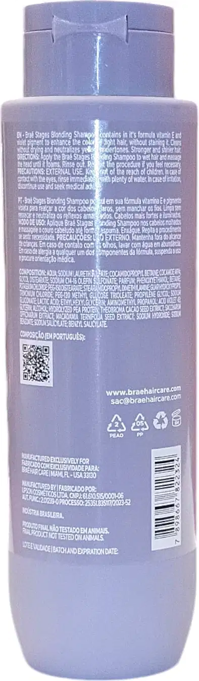 Kit Braé Stages Blonding Duo Home Care, 2 produtos.