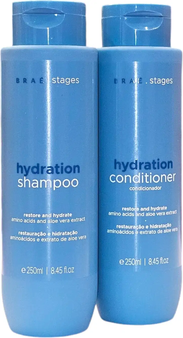 Kit Braé Stages Hydration Home Care, 2 produtos.