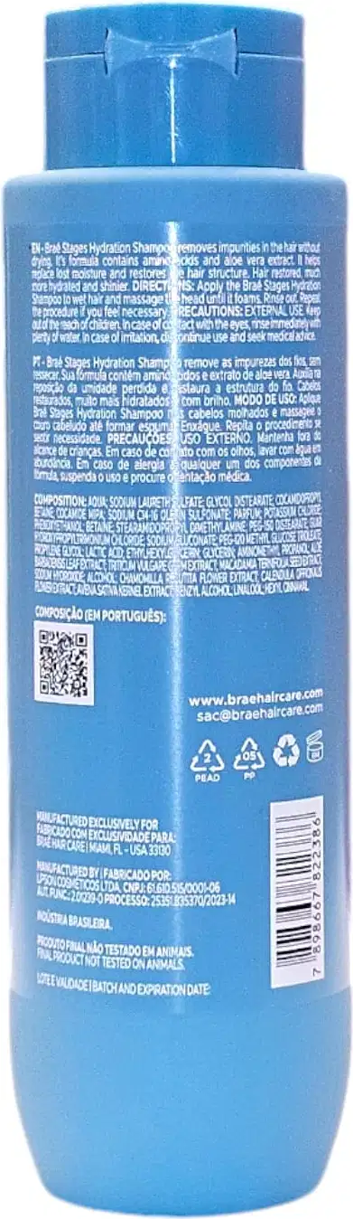 Kit Braé Stages Hydration Home Care, 2 produtos.