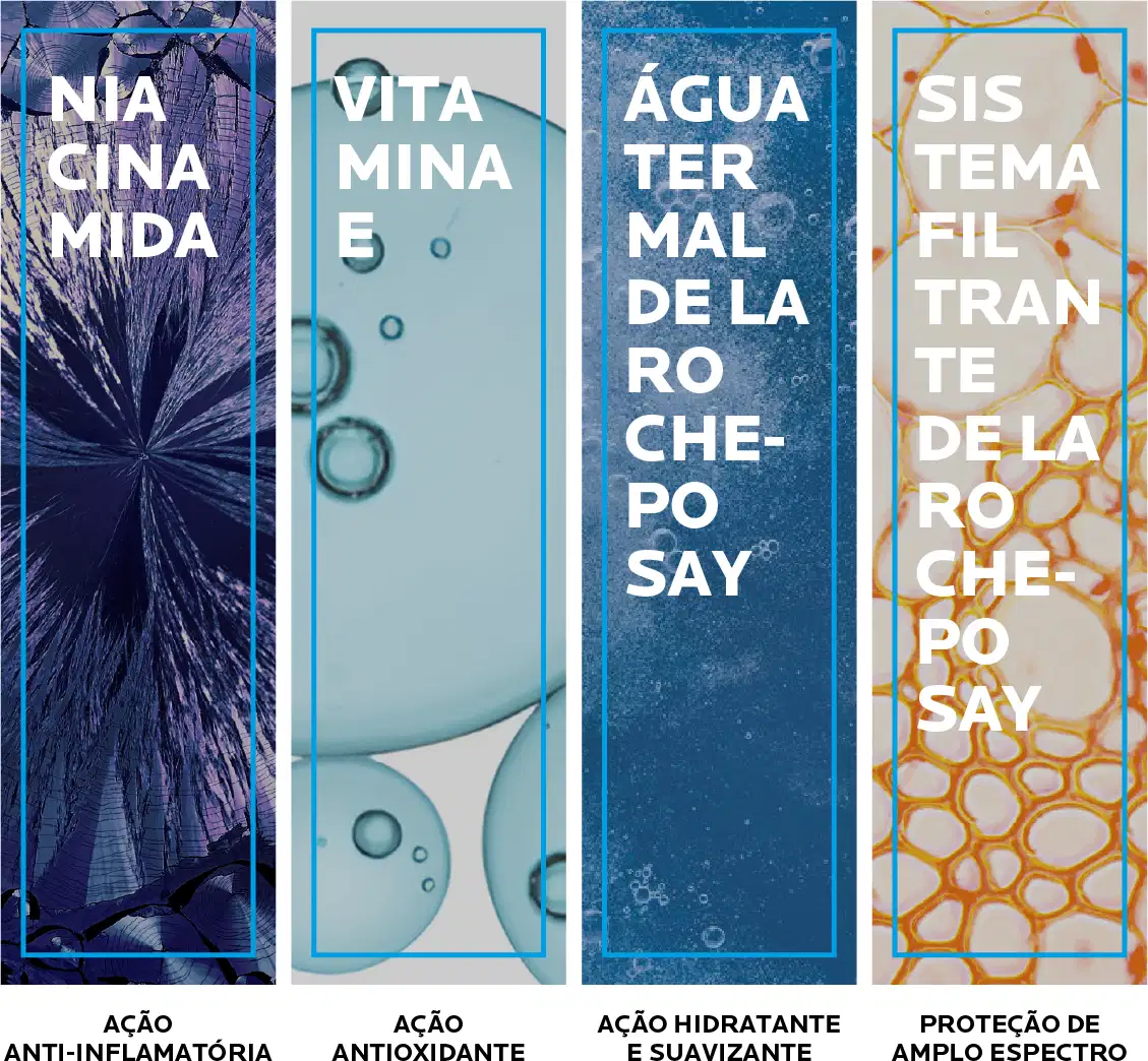 Água Termal de la Roche-Posay: Ação hidratante e suavizante.