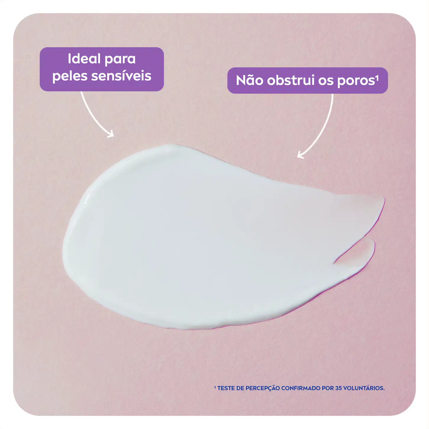 Não obstrui os poros, ideal para peles sensíveis.